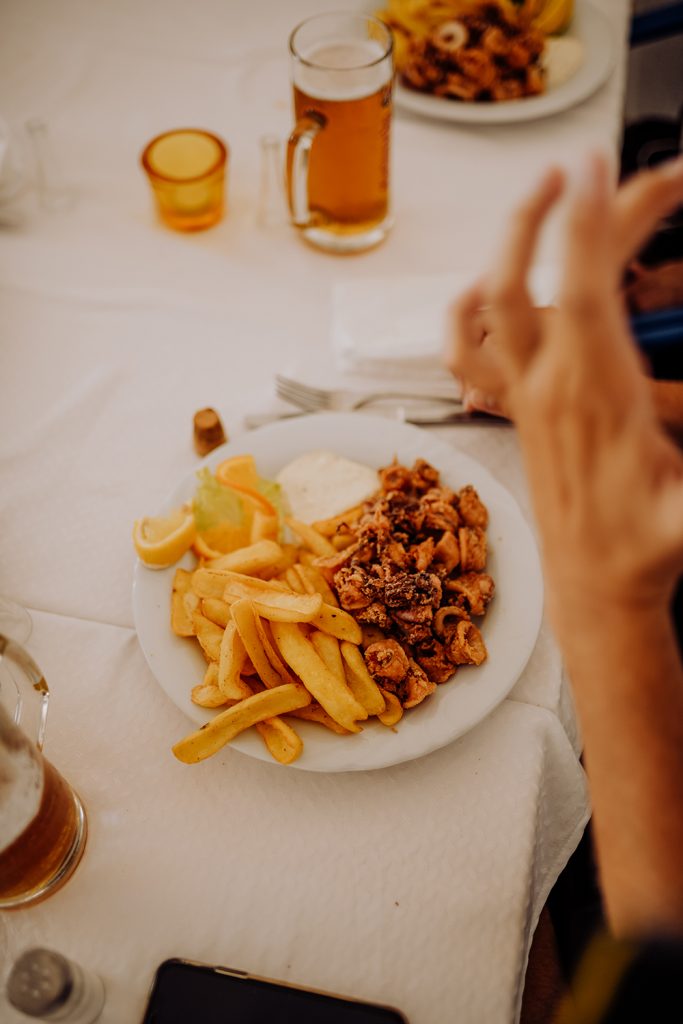 Calamari fritti in Kroatien